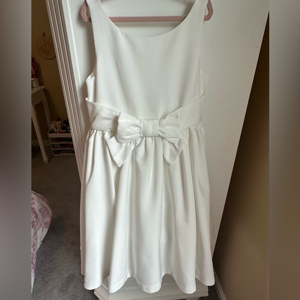 Janie and Jack White Formal Dress with Bow